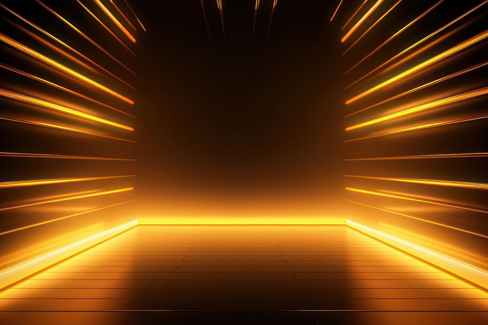 Gold neon background backgrounds lighting architecture. AI generated Image by rawpixel.