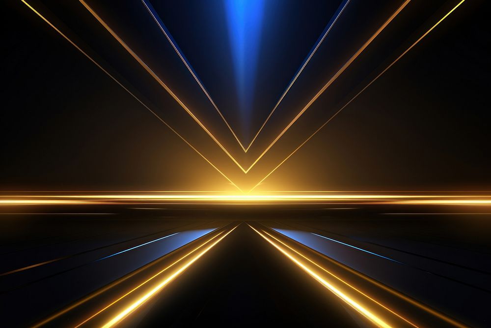 Gold line neon background backgrounds light illuminated. AI generated Image by rawpixel.