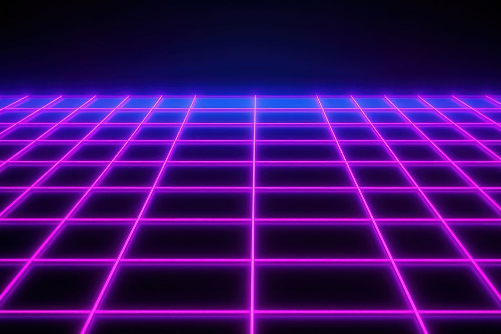 Grid neon background backgrounds purple light. AI generated Image by rawpixel.