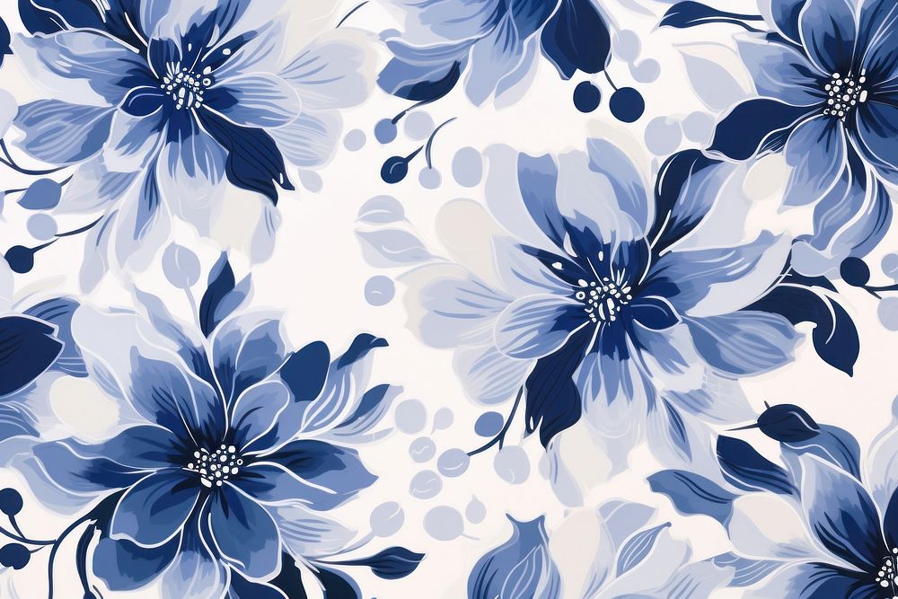 Flower pattern backgrounds monochrome freshness.
