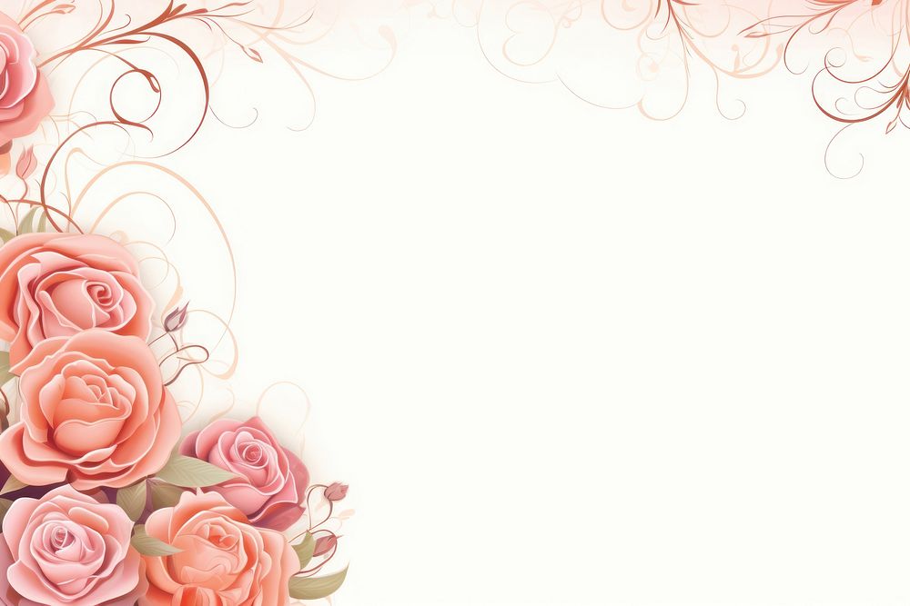 Peach and rose pink backgrounds pattern flower.