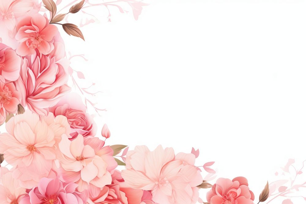 Peach and rose pink backgrounds pattern flower.