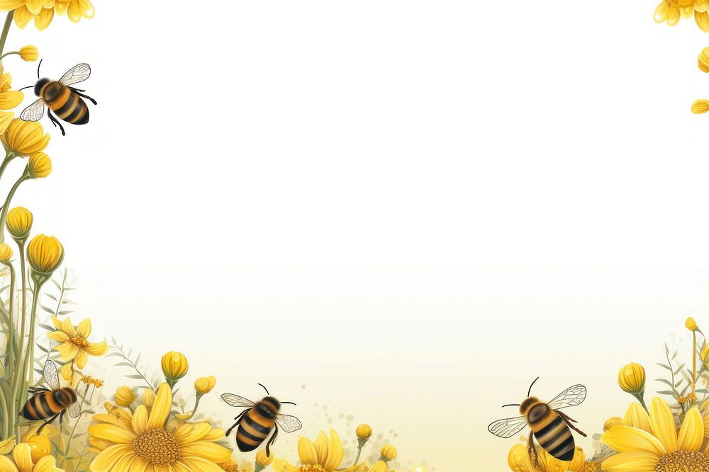 Bee backgrounds flower insect.