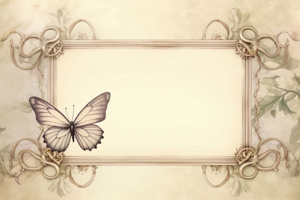 Illustration of butterfly frame backgrounds art fragility.