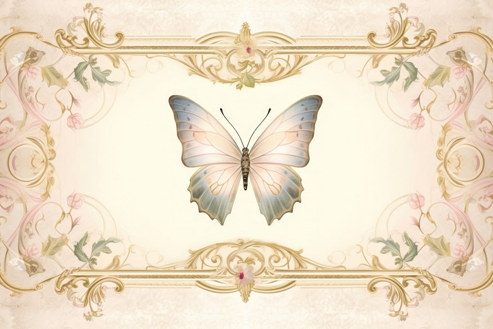 Illustration of butterfly frame backgrounds painting pattern.