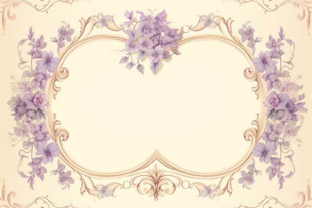 Illustration of heart frame backgrounds pattern flower.