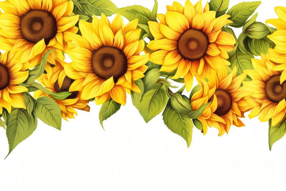 Sunflower plant inflorescence backgrounds.