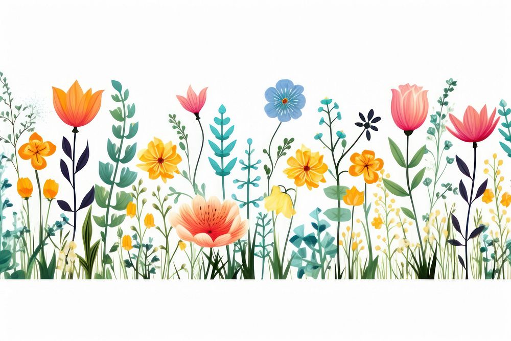 Papercut flowers backgrounds outdoors pattern.