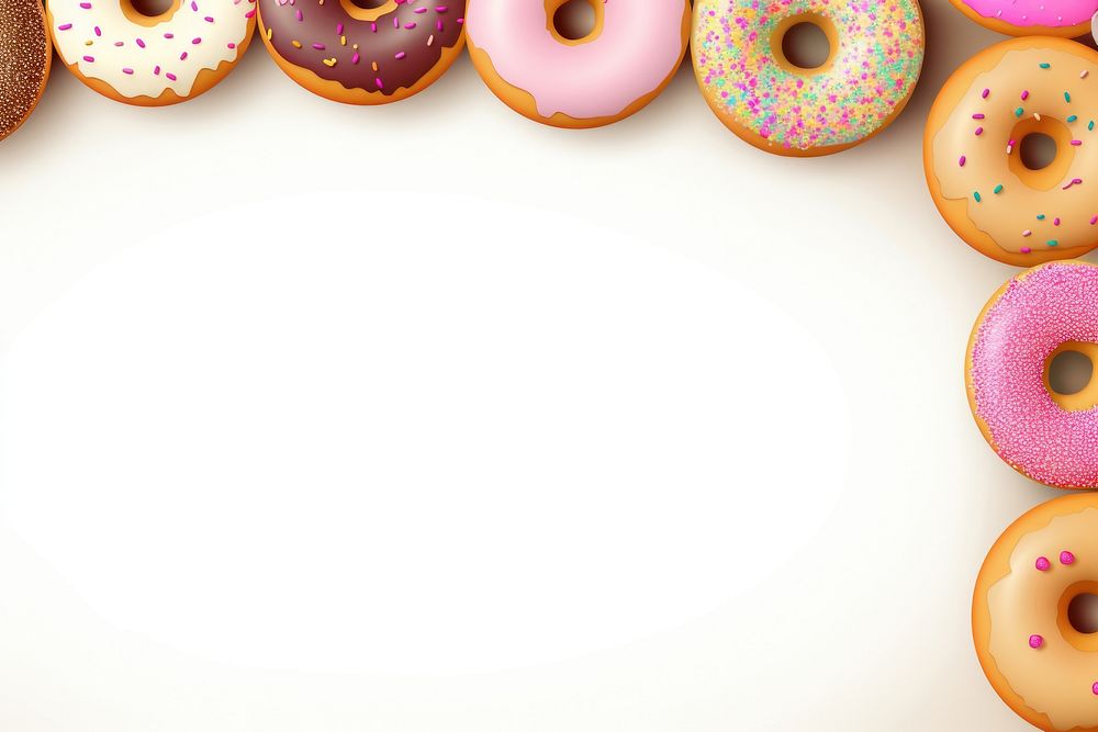 Plain donut food white background confectionery.