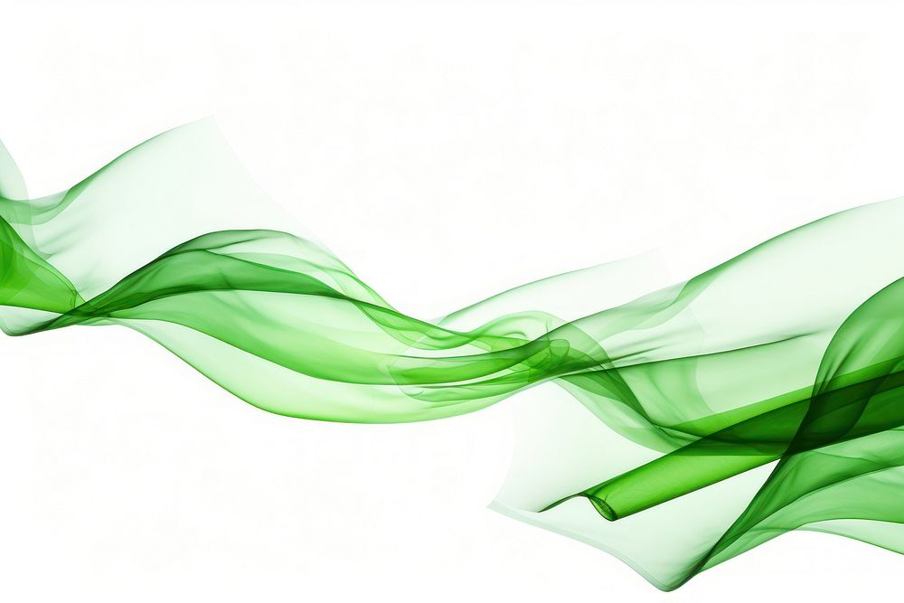 Green ribbons backgrounds pattern white background.