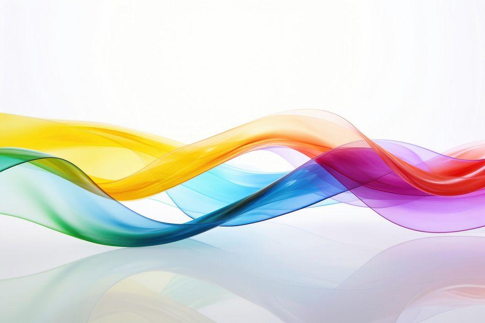 Rainbow ribbons backgrounds futuristic creativity.