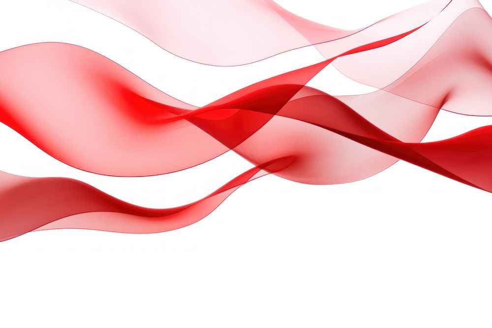 Red ribbons backgrounds white background abstract.