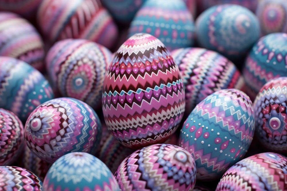 Easter egg backgrounds pattern celebration. AI generated Image by rawpixel.