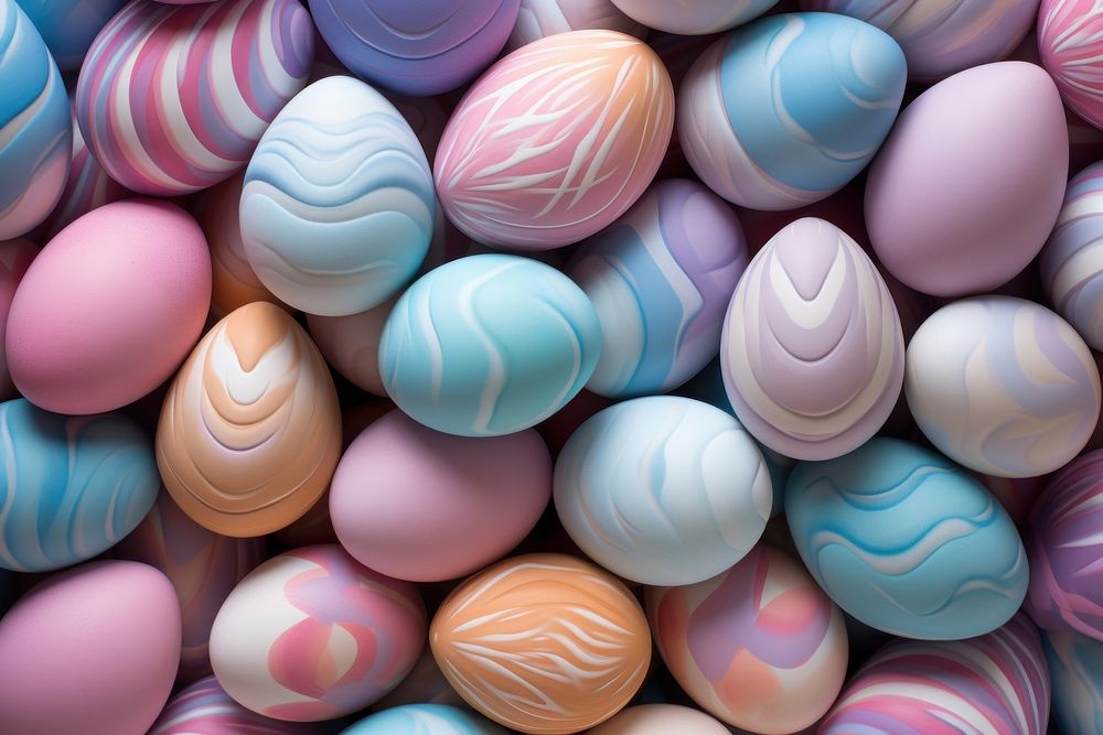 Easter egg backgrounds pattern food. AI generated Image by rawpixel.
