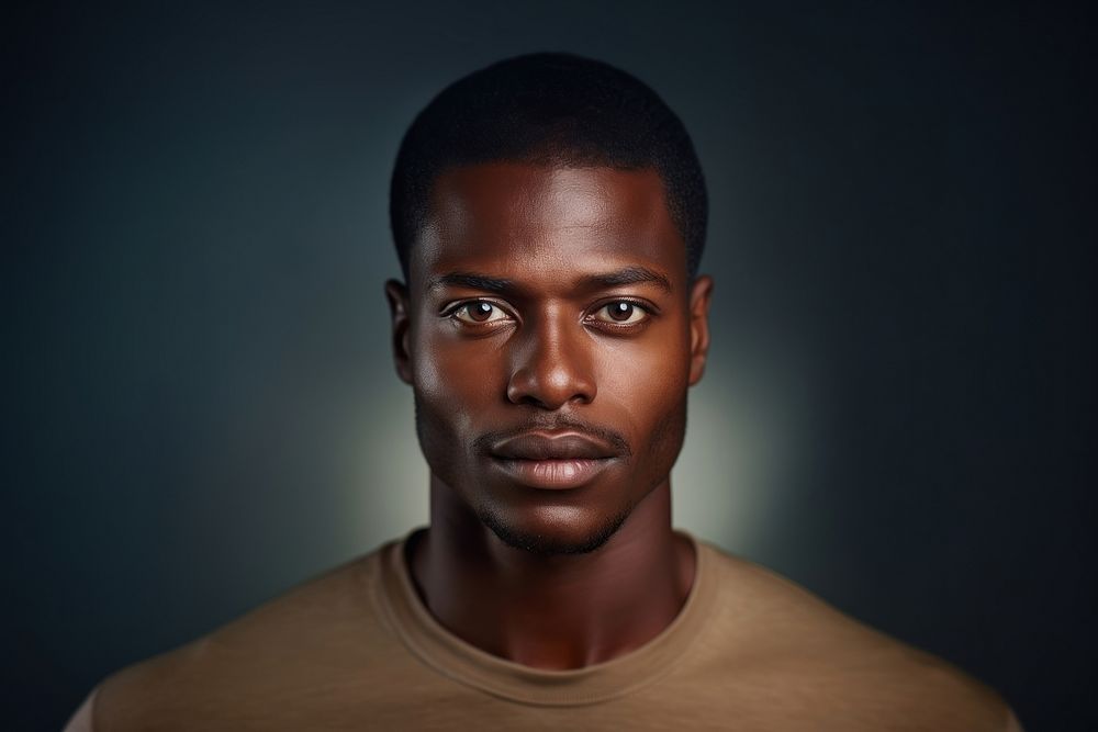 A young African man Healthy skin portrait adult photo.