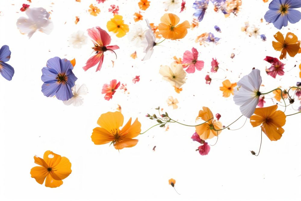 Wild flowers petals backgrounds outdoors nature.