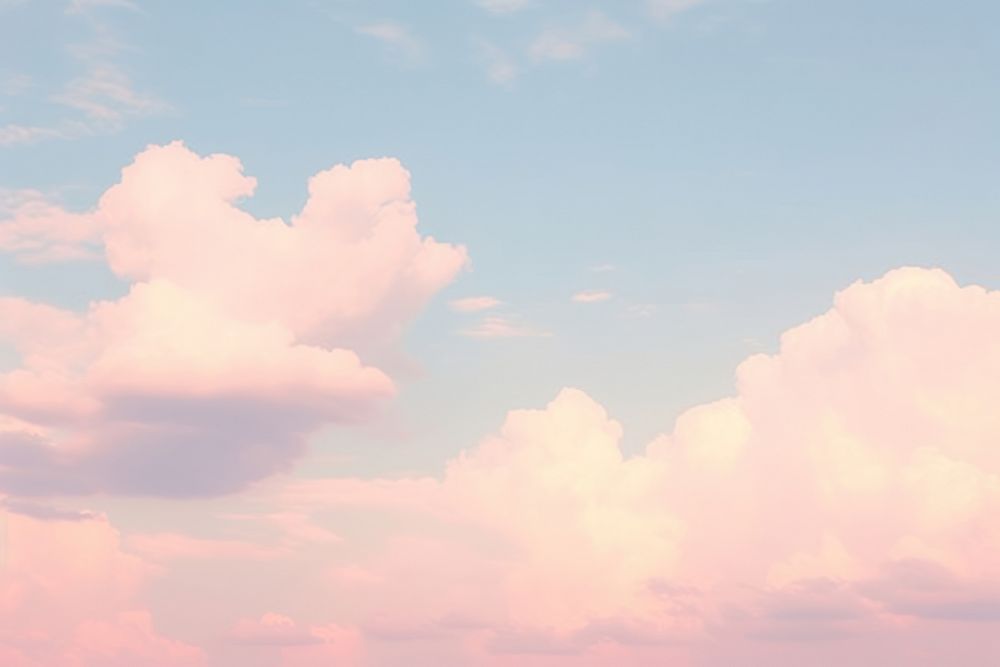 Pink cloud backgrounds landscape outdoors.