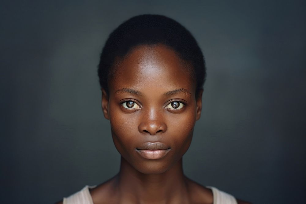African american woman skin photography portrait.