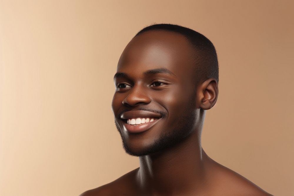 African american man portrait smiling adult.