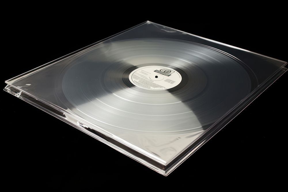 Blank album cover gramophone technology turntable.