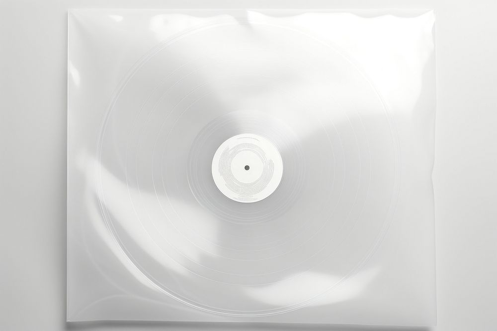 White album cover plastic turntable porcelain.