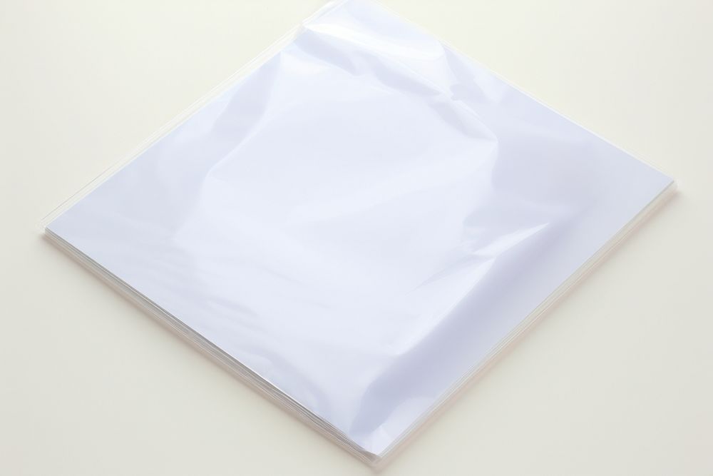 White album cover plastic paper simplicity.