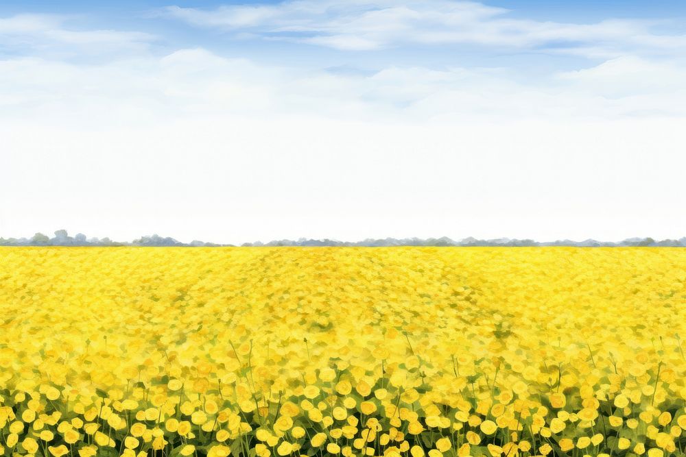 Yellow rose field nature backgrounds landscape.