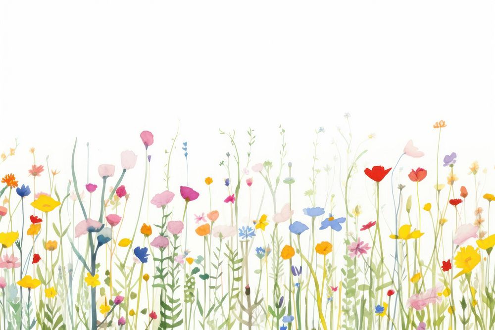 Pastel flower field nature backgrounds outdoors.