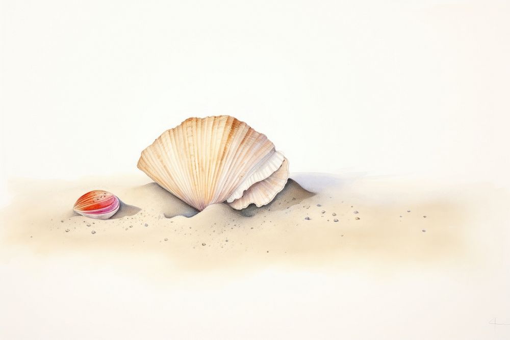 Sand and shell seashell nature invertebrate.
