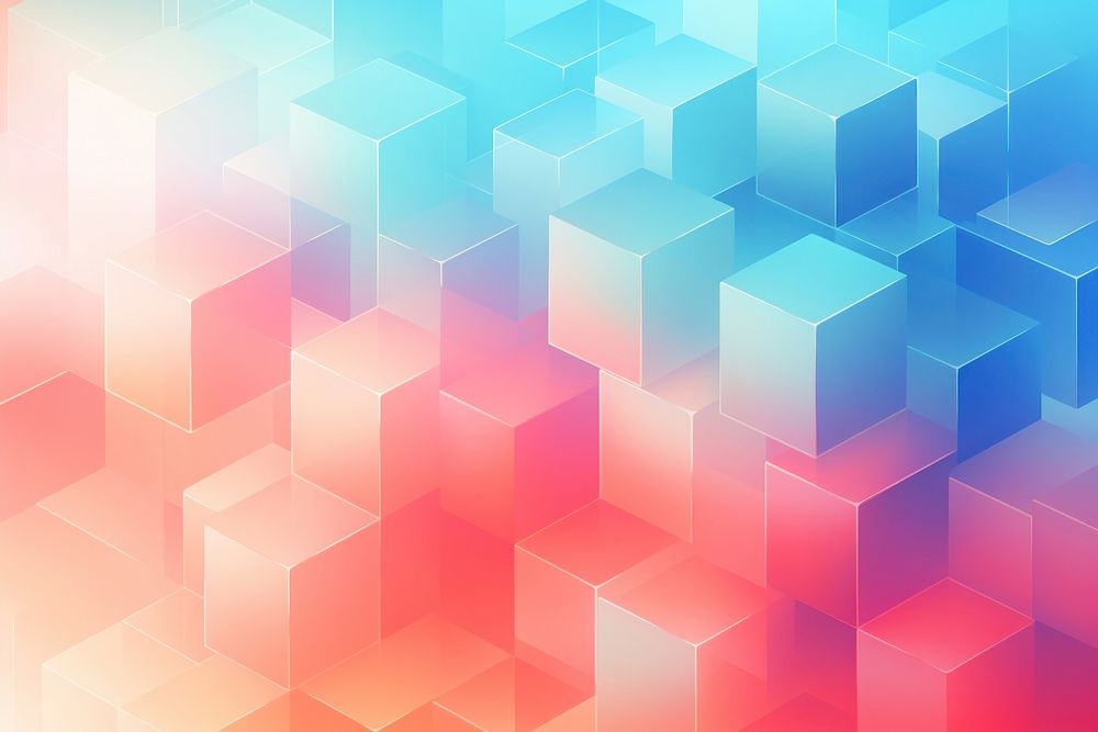 Isometric cubes backgrounds abstract pattern.
