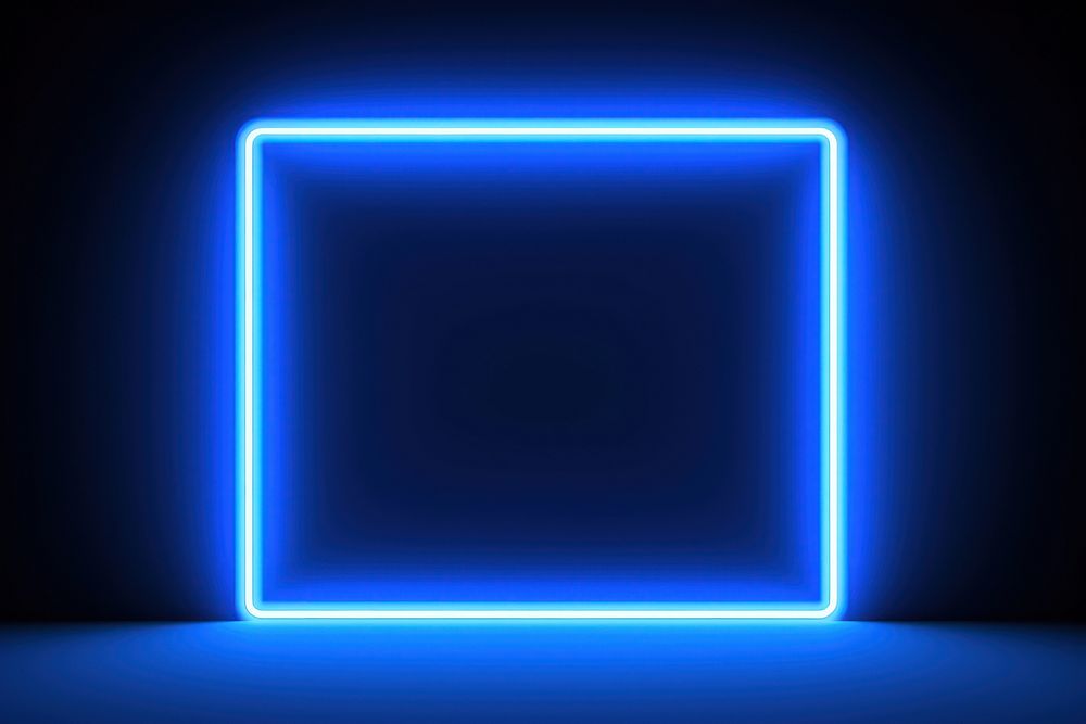 Square frame neon background backgrounds light illuminated. AI generated Image by rawpixel.