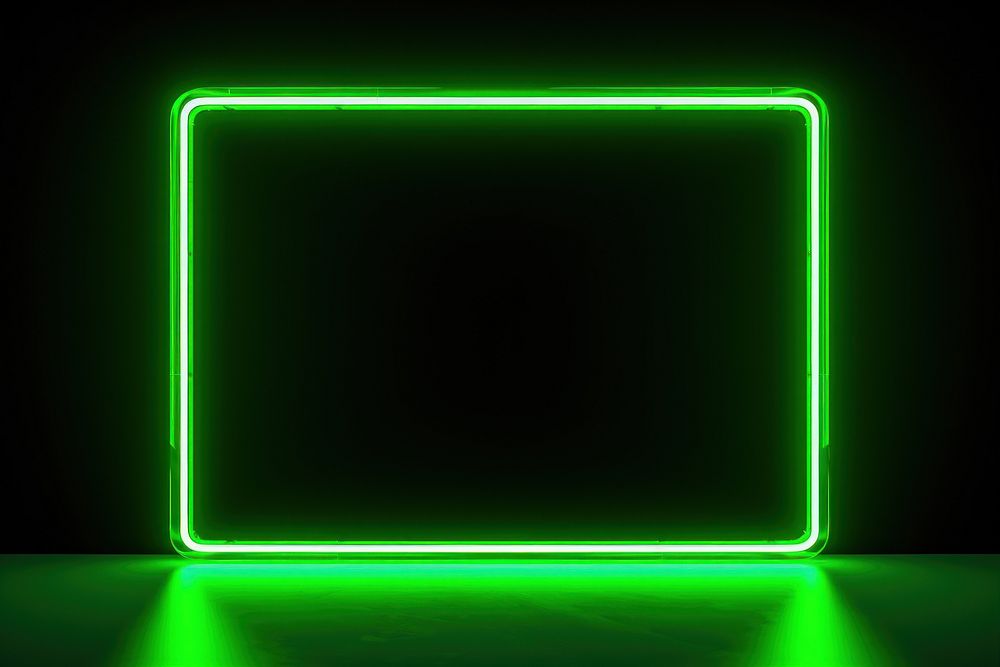 Square frame neon background light illuminated electronics. AI generated Image by rawpixel.