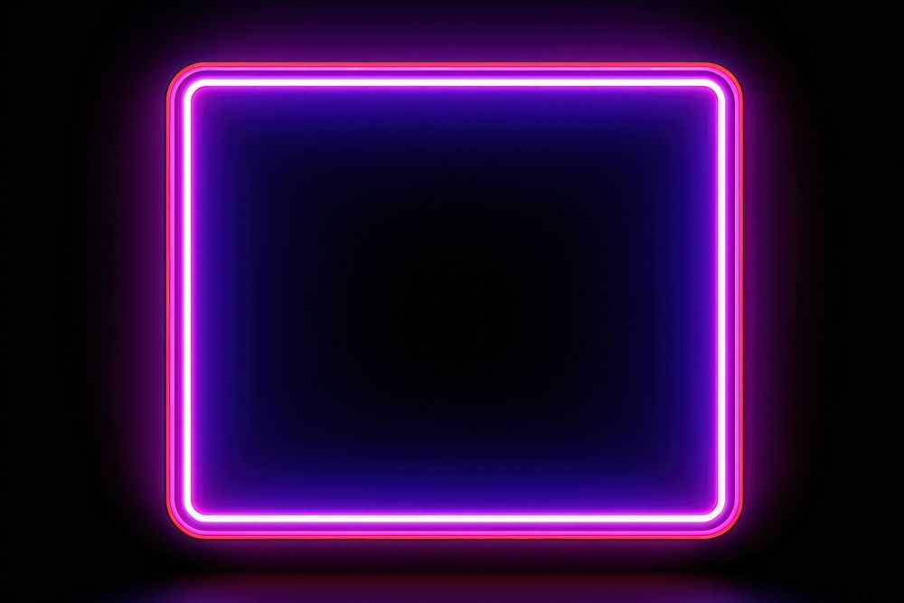 Square frame neon background backgrounds light illuminated. AI generated Image by rawpixel.