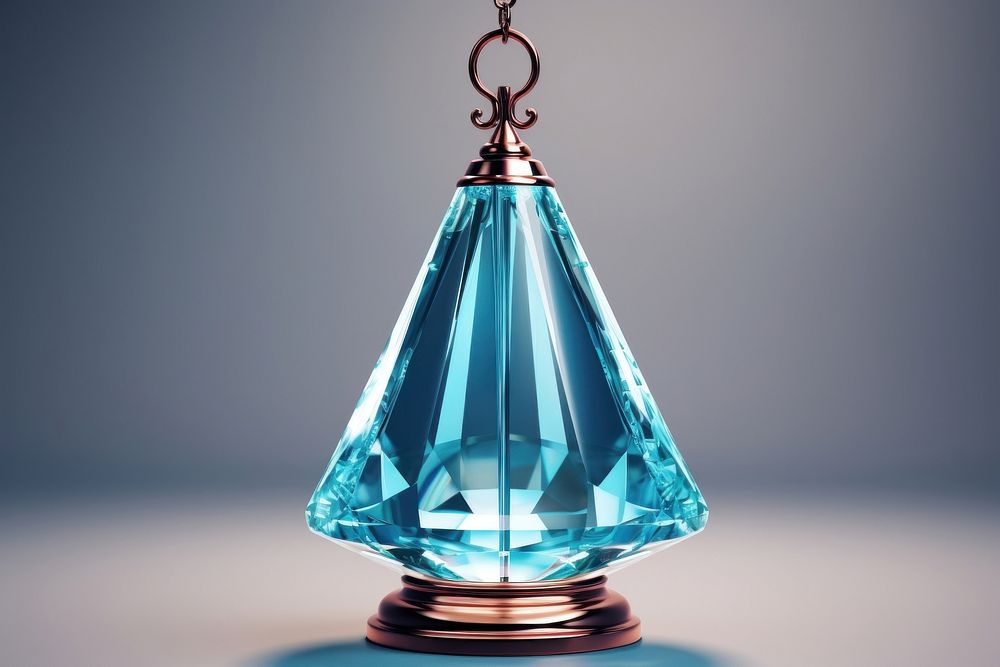 Bell gemstone crystal turquoise.