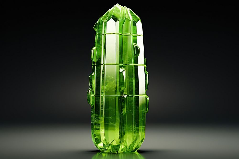 Cactus shape gemstone jewelry emerald.