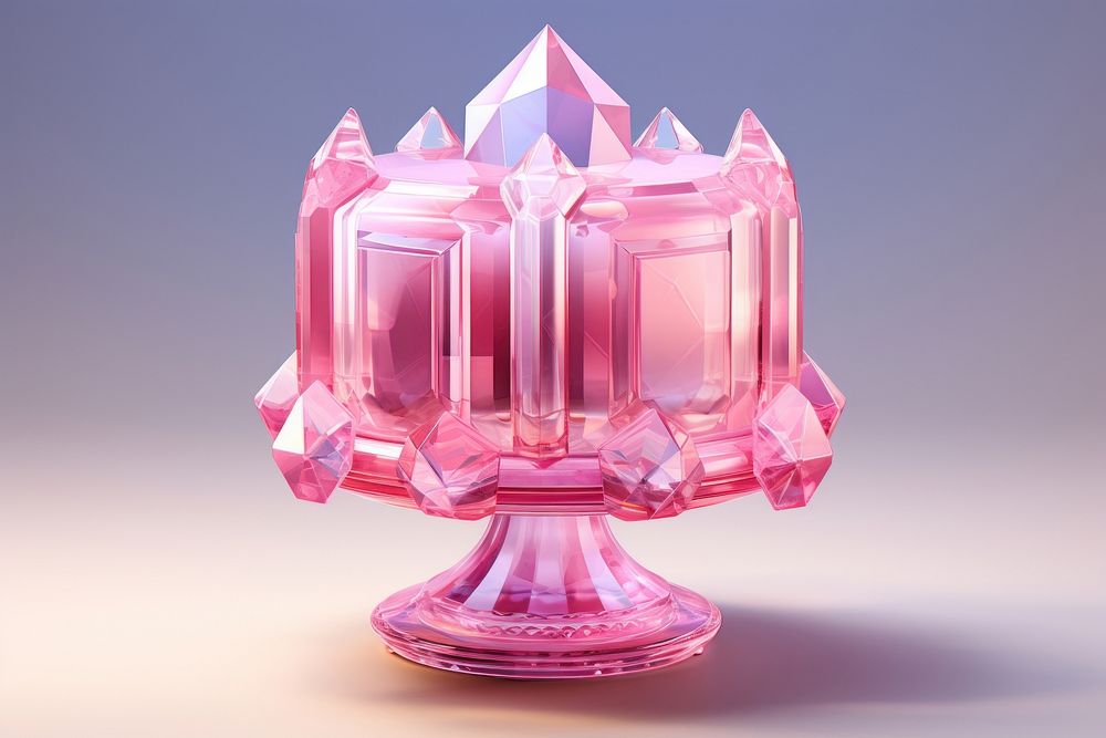 Cake shape crystal gemstone chandelier.