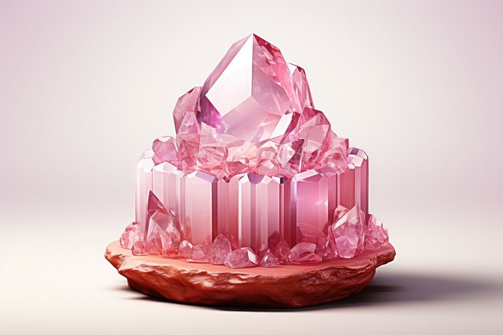 Cake shape gemstone crystal mineral.