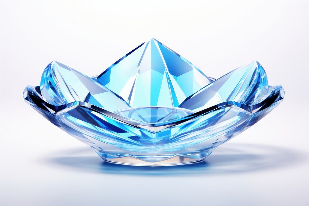 Dish shape gemstone crystal jewelry.