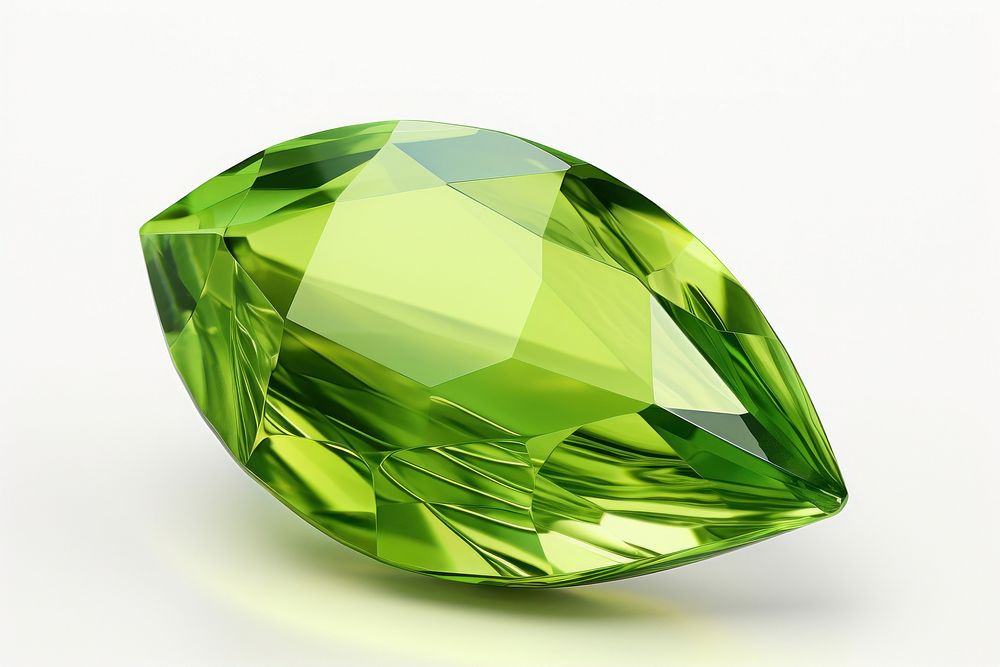 Leaf green gemstone jewelry diamond.