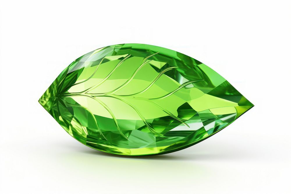 Leaf green gemstone jewelry diamond.