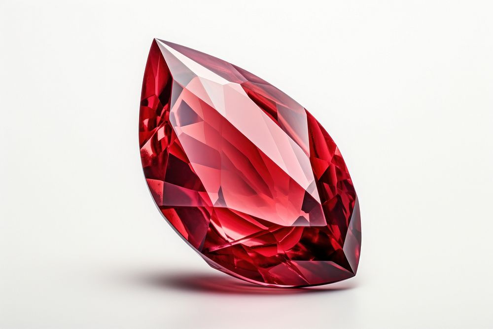 Leaf red gemstone jewelry diamond.