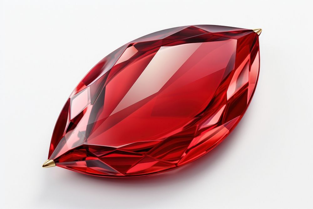 Leaf red gemstone jewelry diamond.