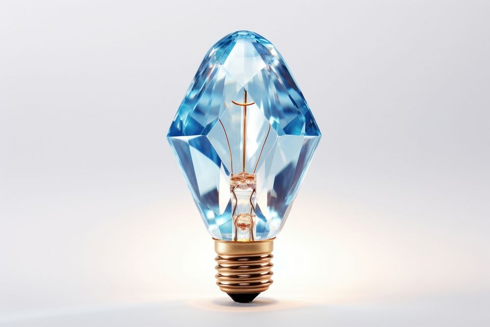 Light bulb shape gemstone lightbulb jewelry.