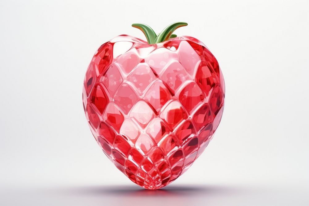 Strawberry shape fruit plant food.