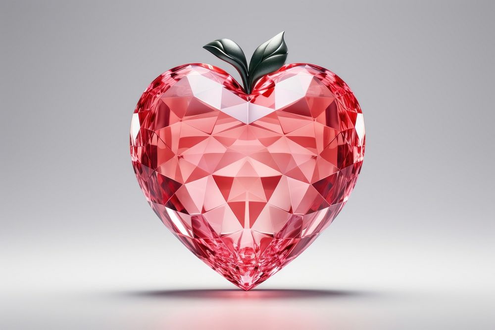 Strawberry shape gemstone jewelry diamond.