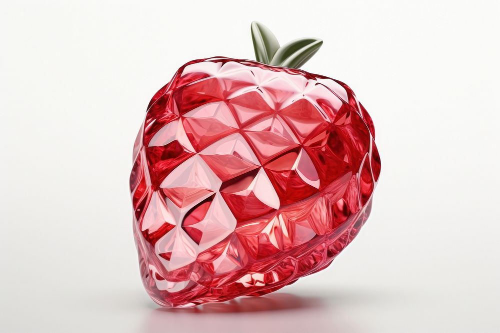 Strawberry shape pineapple gemstone jewelry.