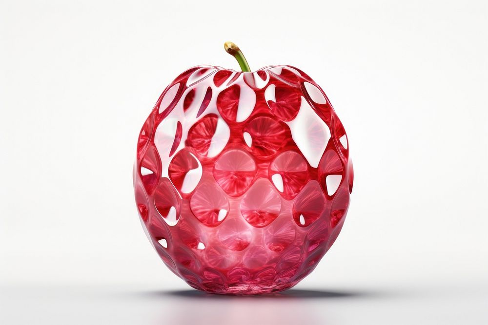Strawberry shape fruit apple plant.