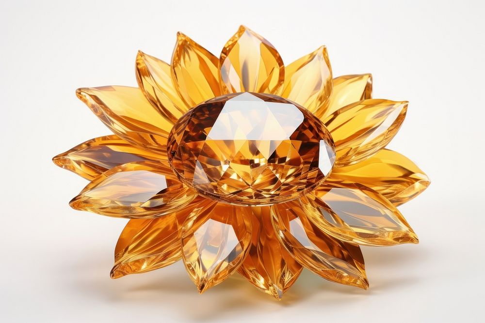 Sun flower gemstone jewelry diamond.