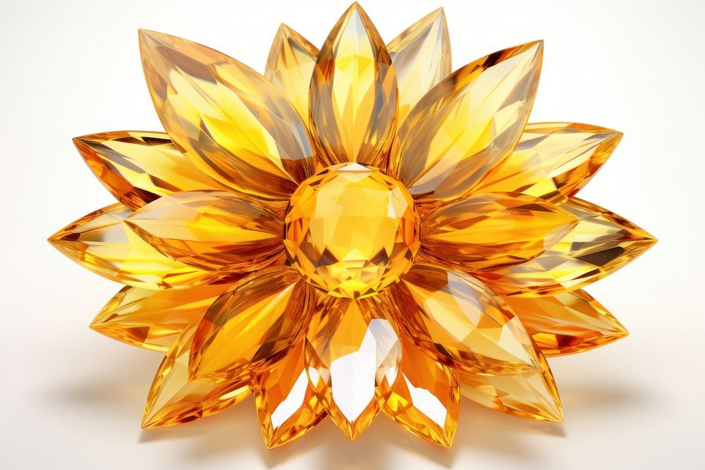Sunflower shape gemstone jewelry plant.