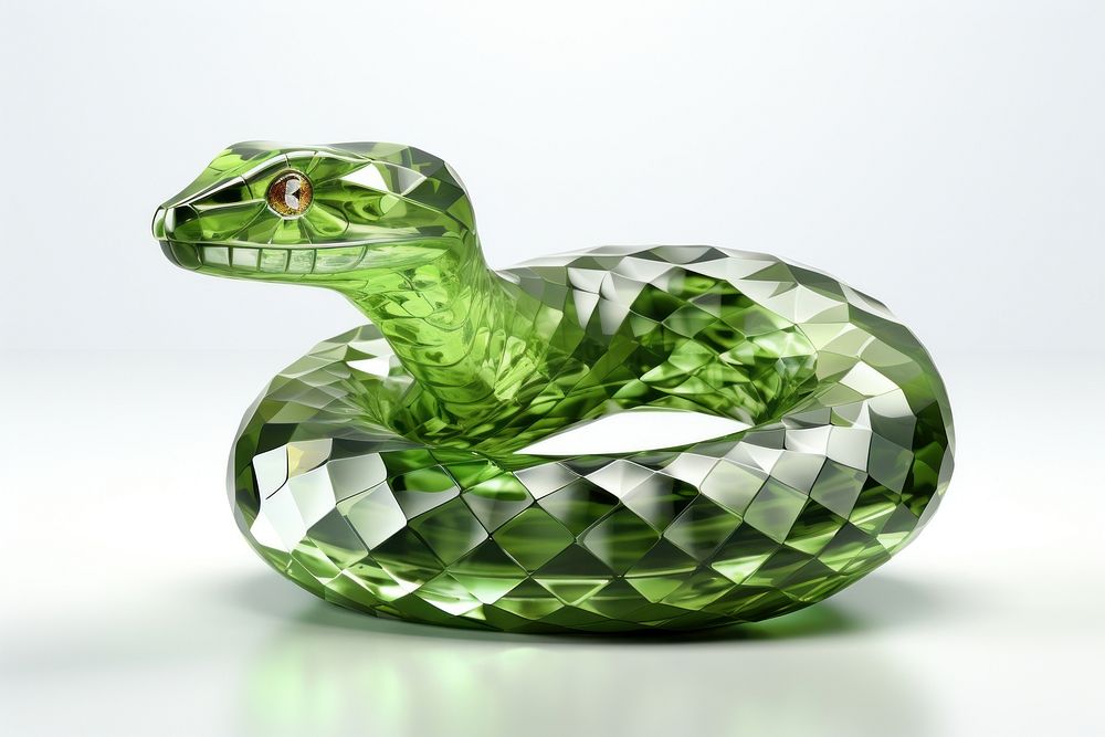 Snake shape reptile animal representation.